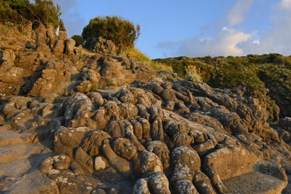 France, Ille-et-Vilaine, St Malo, Rotheneuf, stones sculpted by Foure abbot between 1870 and 1917