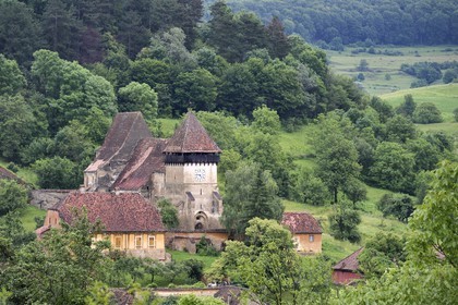 Romania, Transylvania, Biertan region, Copsa Mare, the fortified church