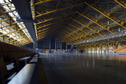 France, Rhone, Lyon, the concert hall Halle Tony Garnier from the architect Tony Garnier, the metal structure