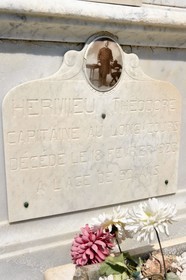France, Var, Saint-Tropez, sea cemetery on the Chemin des Graniers, tomb of a Master mariner