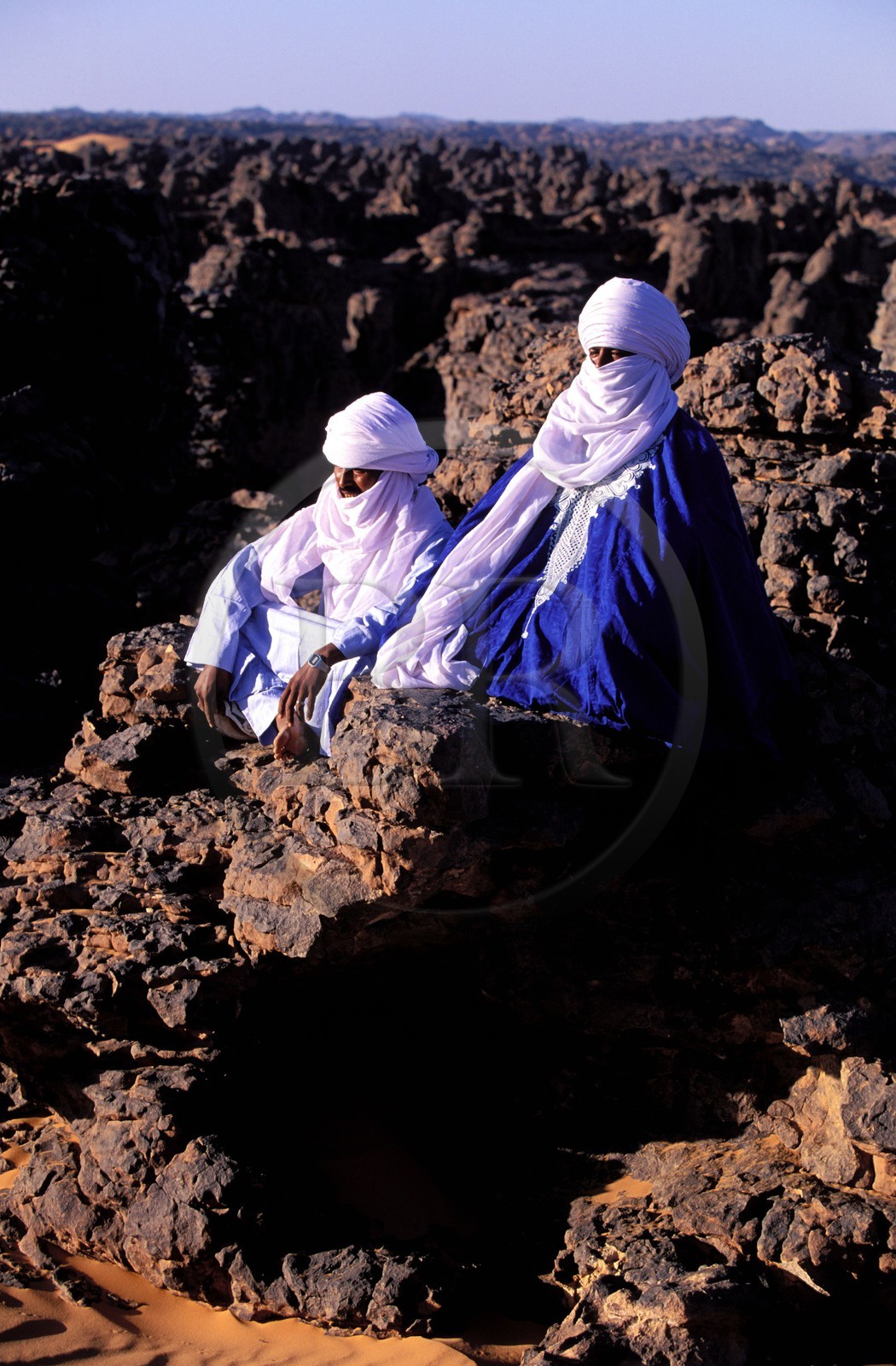 Libya, region of the desert, the Fezzan (Sahara), Tuaregs in the Tassili of Maghidet (Algerian frontier)