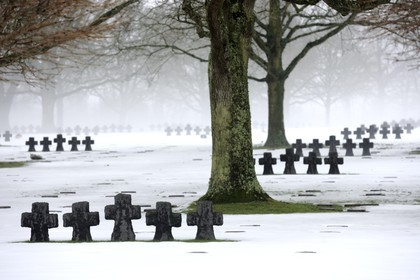France, Calvados (14), La Cambe, Cimetière militaire allemand de la deuxième guerre mondiale