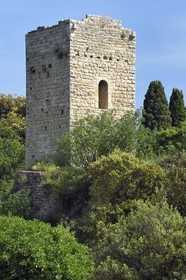 France, Var (83), La Dracénie, village de Châteaudouble, tour dite sarrasine à bossage du XIème siècle