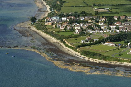 Royaume-Uni, Angleterre, Hampshire, Ile de Wight, Bembridge (vue aérienne)
