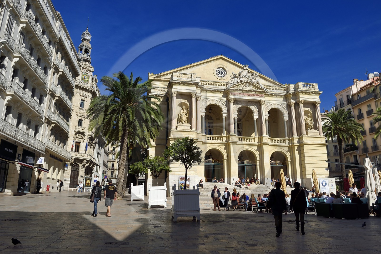 France, Var (83), Toulon, place Victor Hugo, opéra de Toulon, ancien Théâtre municipal