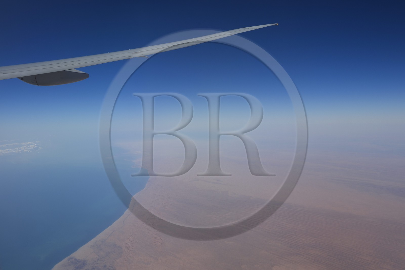 Sultanat d'Oman, côte nord ouest (vue aérienne)