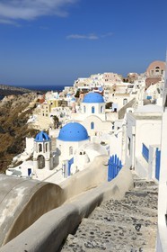 Grèce, Les Cyclades, mer Égée, île de Santorin (Thira ou Théra), village de Oia