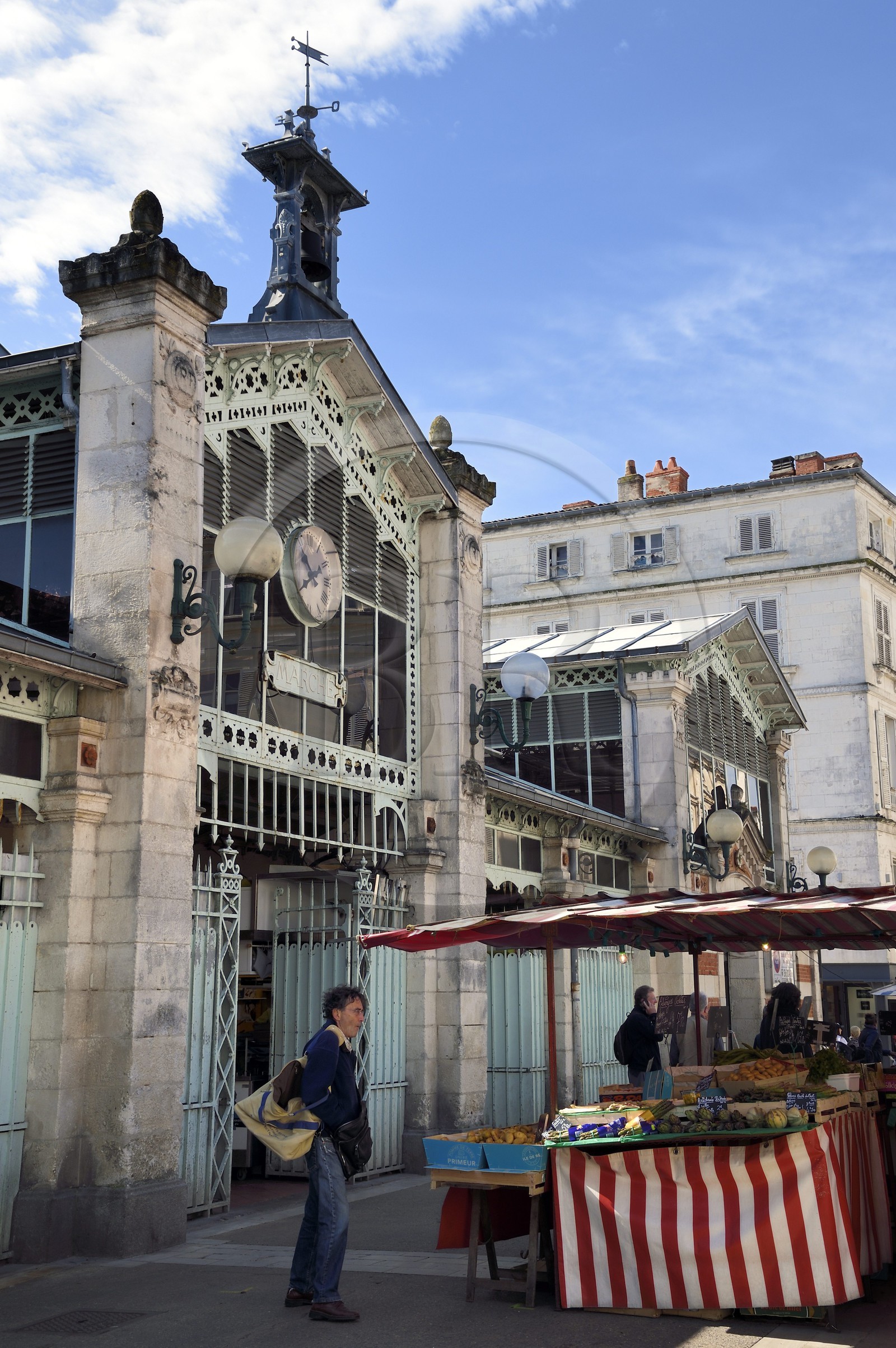 France, Charente-Maritime, La Rochelle, the covered market