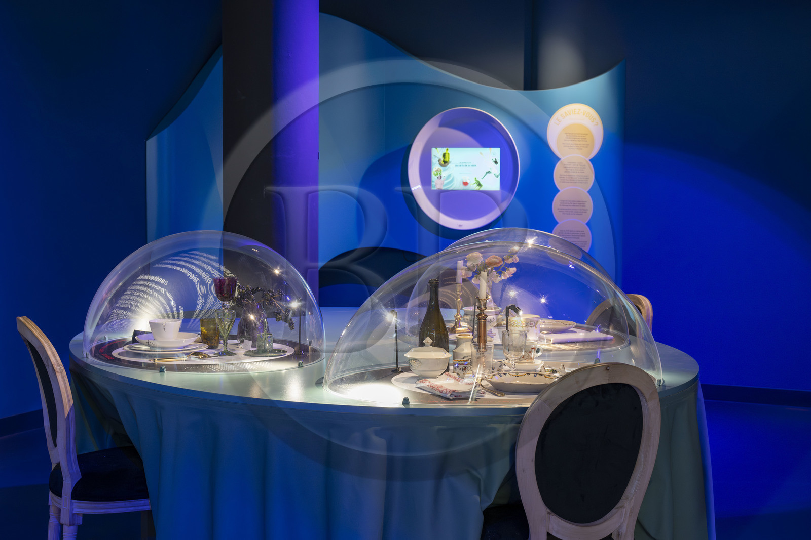 France, Côte-d'Or (21), Dijon, zone classée Patrimoine Mondial de l'UNESCO, Cité Internationale de la Gastronomie et du Vin par l'architecte Anthony Béchu, exposition appelée petit théatre du bien manger et du bien boire