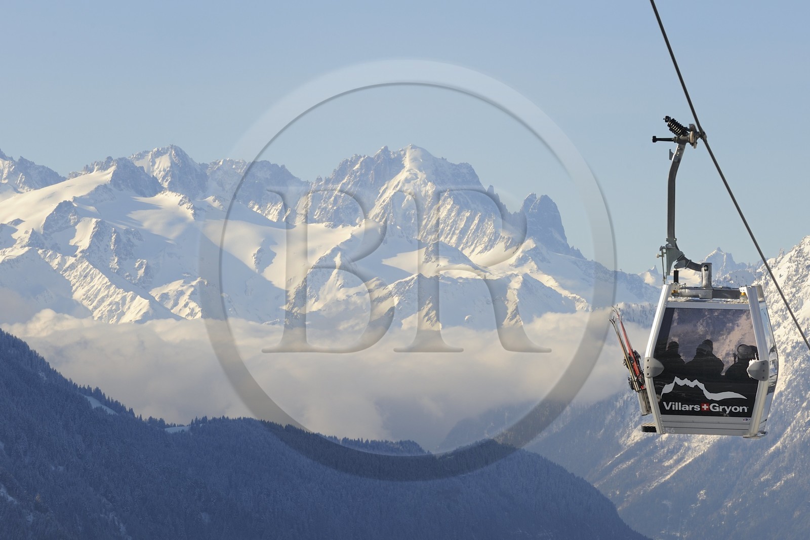 Suisse, Canton de Vaud, Domaine skiable de Villars sur Ollon - Gryon