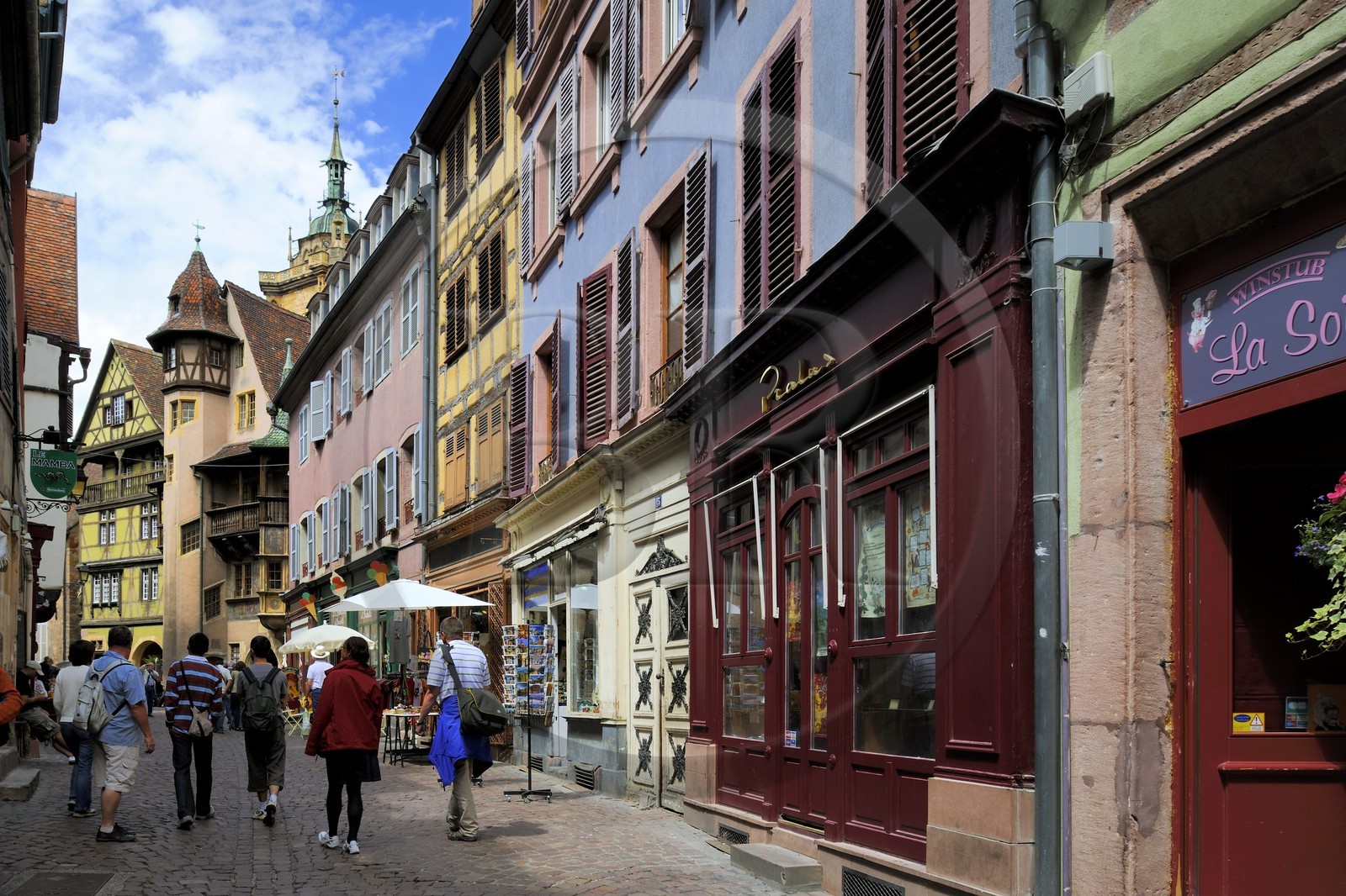 France, Haut-Rhin (68), Colmar, la maison Pfister de style Renaissance (1537) dans la rue des Marchands