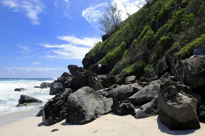 France, île de la Réunion, la côte sud, plage de Grand-Anse