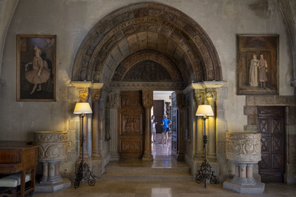 France, Alpes-Maritimes, Mandelieu La Napoule, castle of La Napoule (12th-19th century) largely rebuilt at the start of the 20th century by the American couple Henry and Marie Clews, it now houses the Clews Center for the Arts