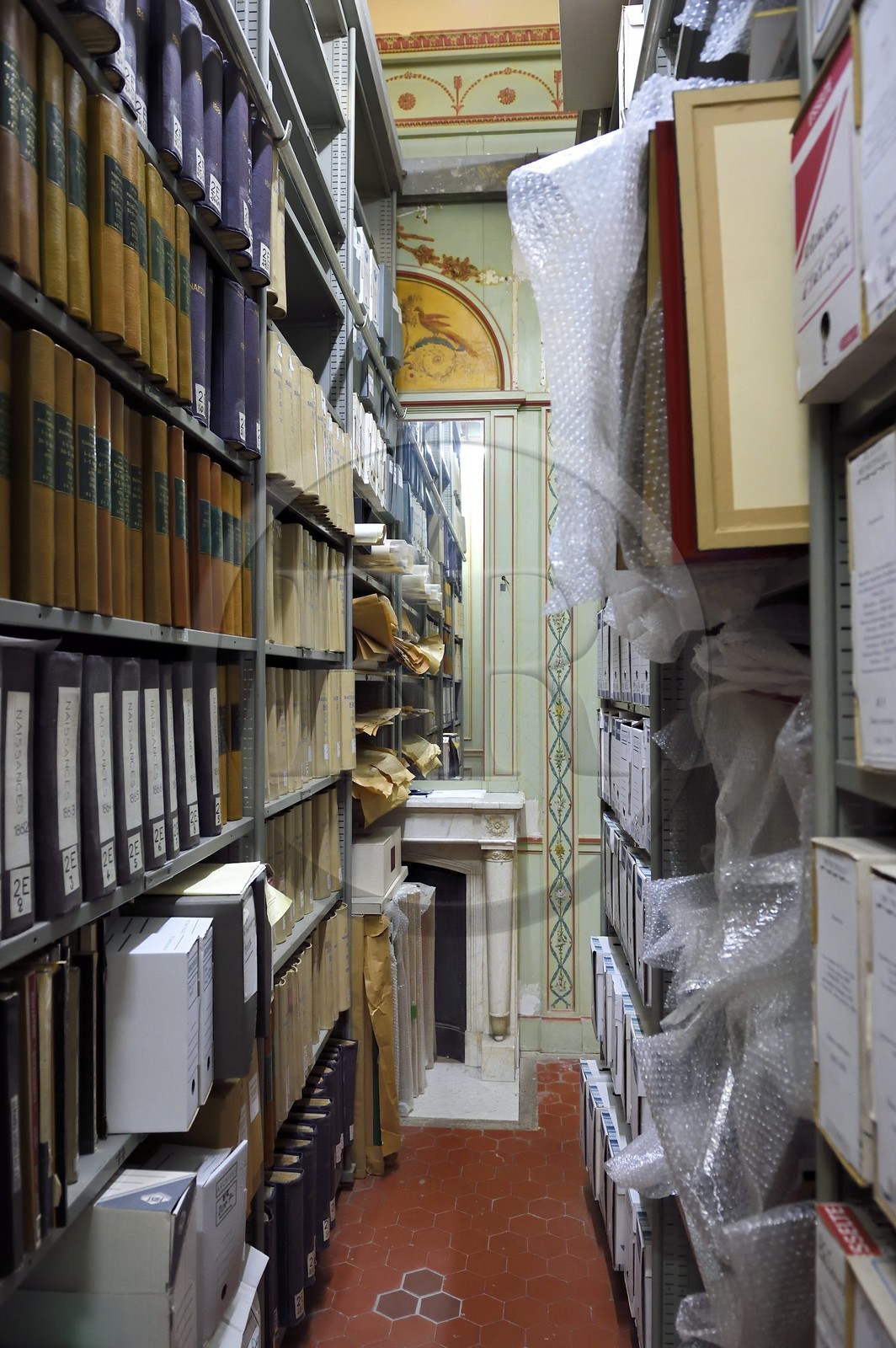 France, Alpes-Maritimes (06), Nice, colline de Fabron, la Villa des Palmiers appelé par la suite Palais de Marbre qui abrite aujourd'hui les archives municipales
