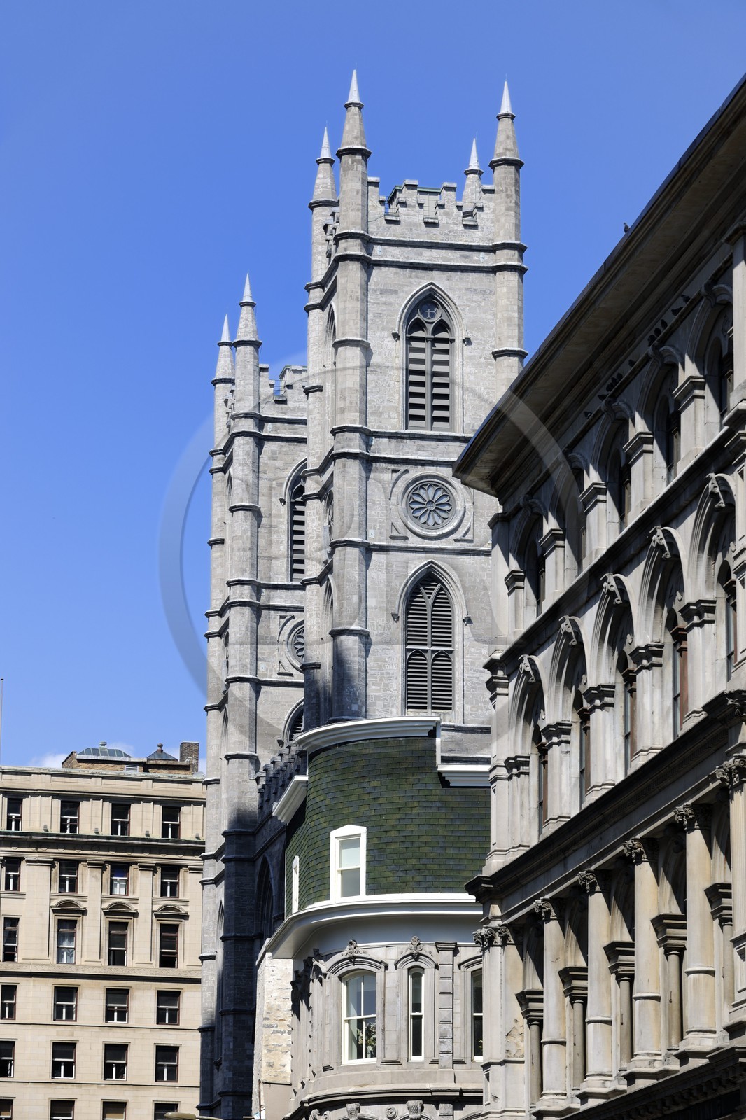 Canada, province de Québec, Montréal, quartier du Vieux-Montréal, le Vieux-Port, basilique Notre-Dame de Montréal
