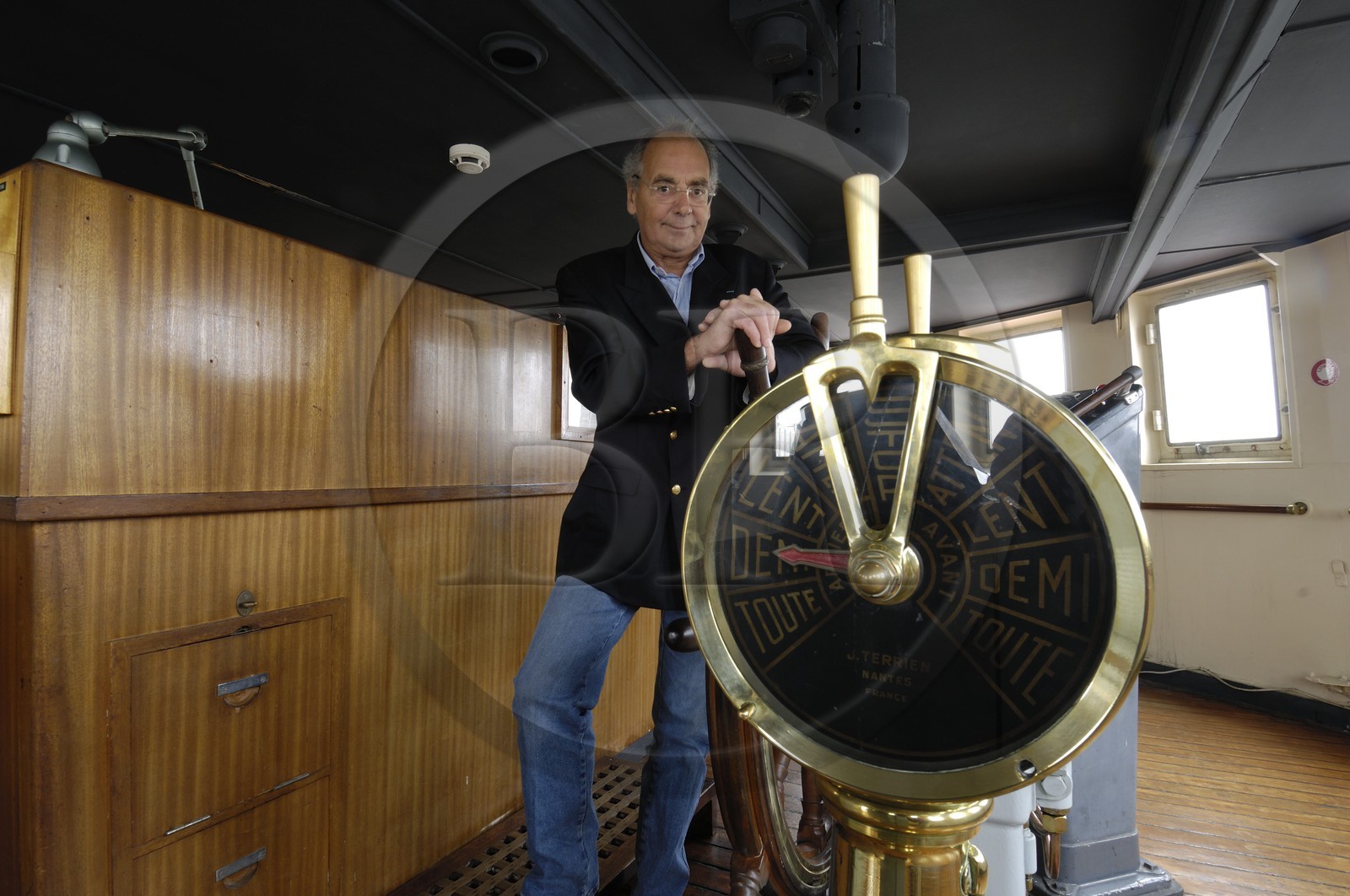 France, Charente-Maritime (17), La Rochelle, Monsieur Schnepp dans le France 1 (musée maritime)