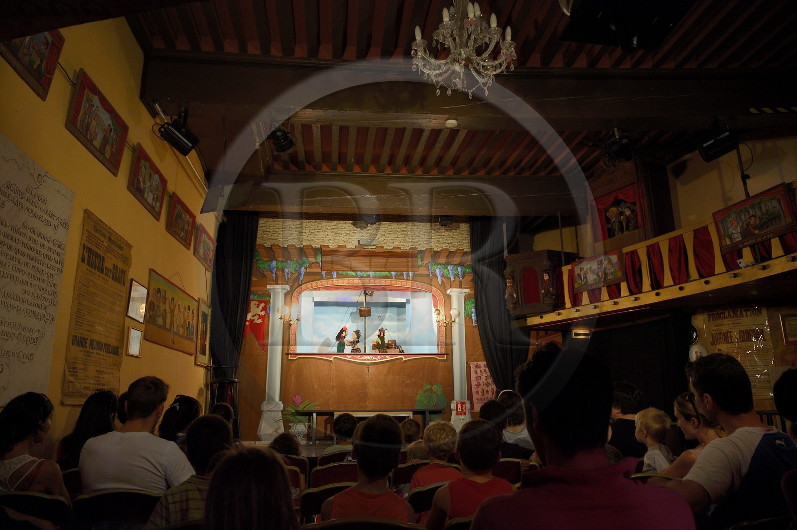 France, Rhône (69), Lyon, site historique classé Patrimoine Mondial de l'UNESCO, Vieux Lyon, quartier Saint-Georges, place de la Trinité, le Théatre la Maison de Guignol