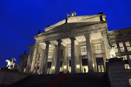 Allemagne, Berlin, quartier Mitte, place Gendarmenmarkt, le théâtre Schauspielhaus (Konzerthaus)