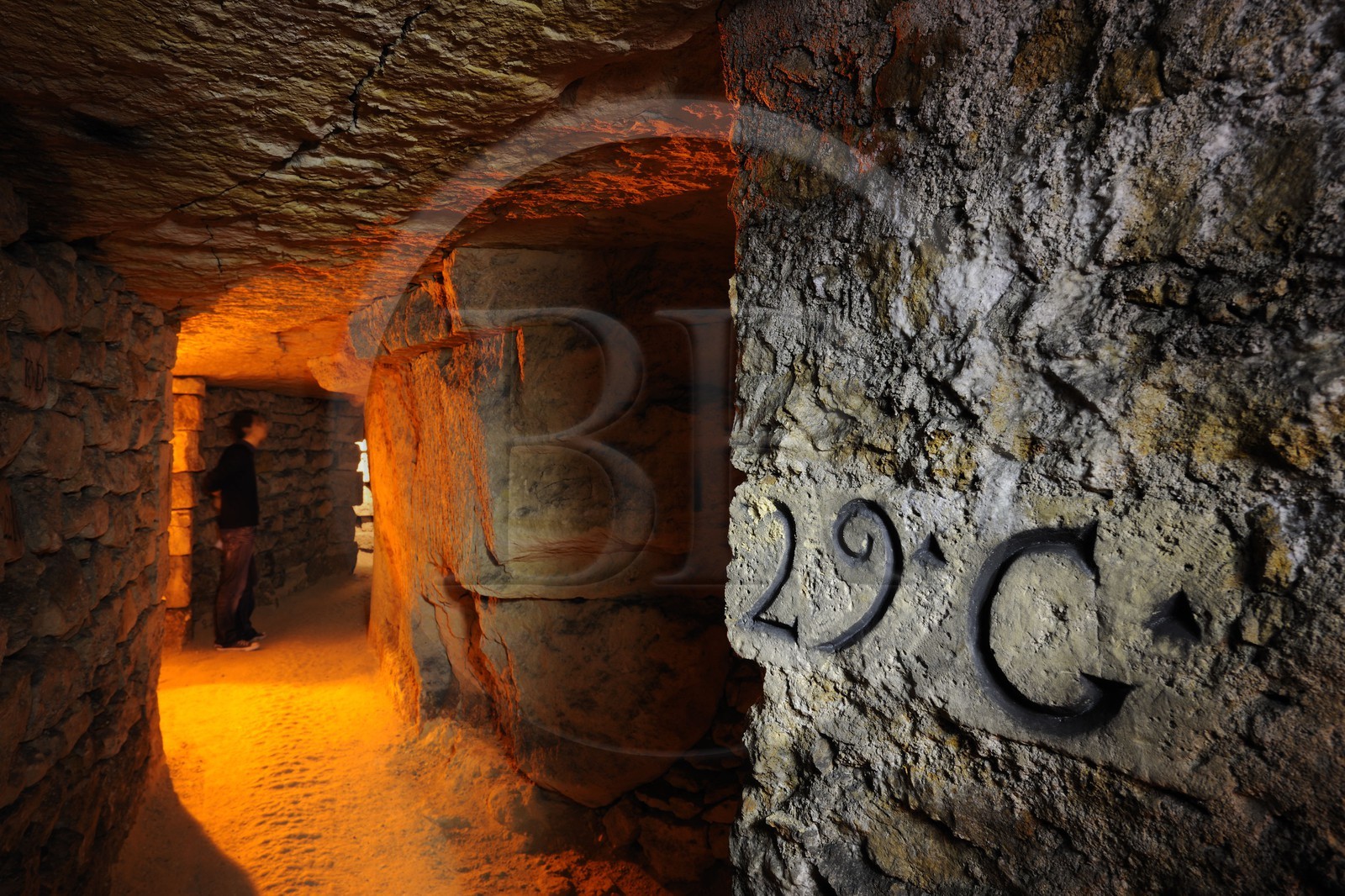 France, Paris (75), la carrière des Capucins sous l'hopital Cochin