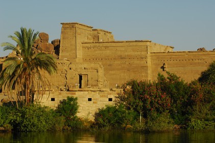 Egypte, Haute-Egypte, Nubie, vallée du Nil, Assouan, île d'Agilka, Philae classé Patrimoine Mondial de l'UNESCO, le temple d'Isis
