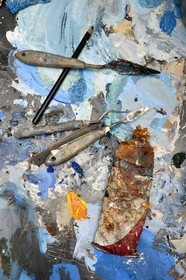 France, Val-de-Marne, Yvry-sur-Seine, Workshop of Fred Kleinberg, work for the exhibition Odyssée (Odyssey)