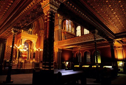 République Tchèque, Prague, Josefov, la synagogue espagnole