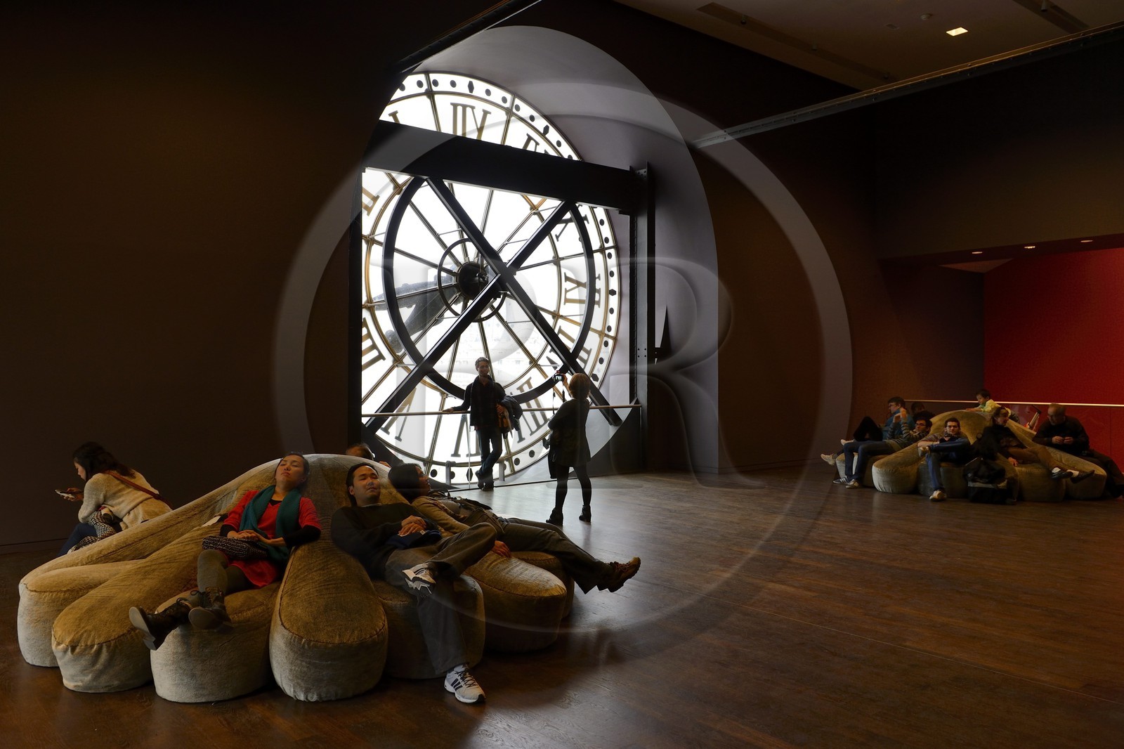 France, Paris (75), musée d'Orsay, la grande horloge Est qui donne sur les Tuileries