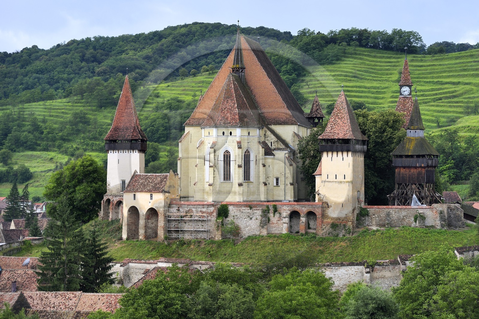 Roumanie, Transylvanie, Biertan, église fortifiée classée Patrimoine Mondial de l'UNESCO