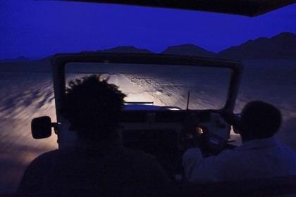 Namibie, région de Hardap, désert du Namib à l'Est du parc national Namib Naukluft vers Sossusvlei