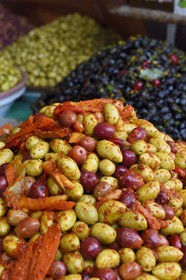 Maroc, Casablanca, quartier des Habous, marché aux Olives