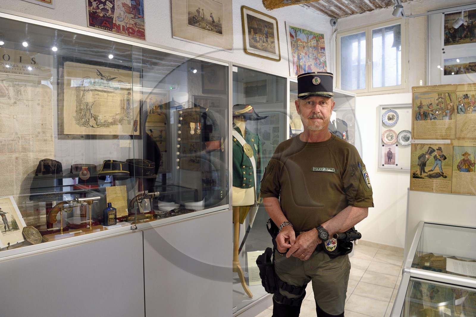 France, Var (83), Dracénie, Bargemon, musée du garde champêtre créé par le garde champêtre Hedi Zahaf