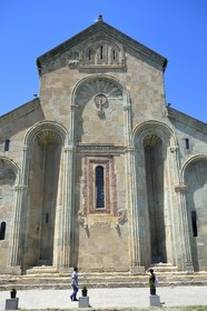 Géorgie, Mtskheta Mtianeti region, Mtskheta, la cathédrale Svetitskhoveli, classée Patrimoine Mondial de l'UNESCO, façade orientale