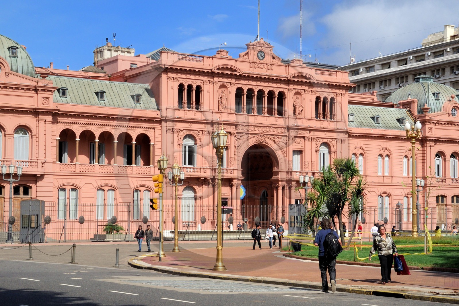 Argentine, Buenos Aires,  place de Mai (Plaza de Mayo), la Casa Rosada siège du pouvoir exécutif argentin