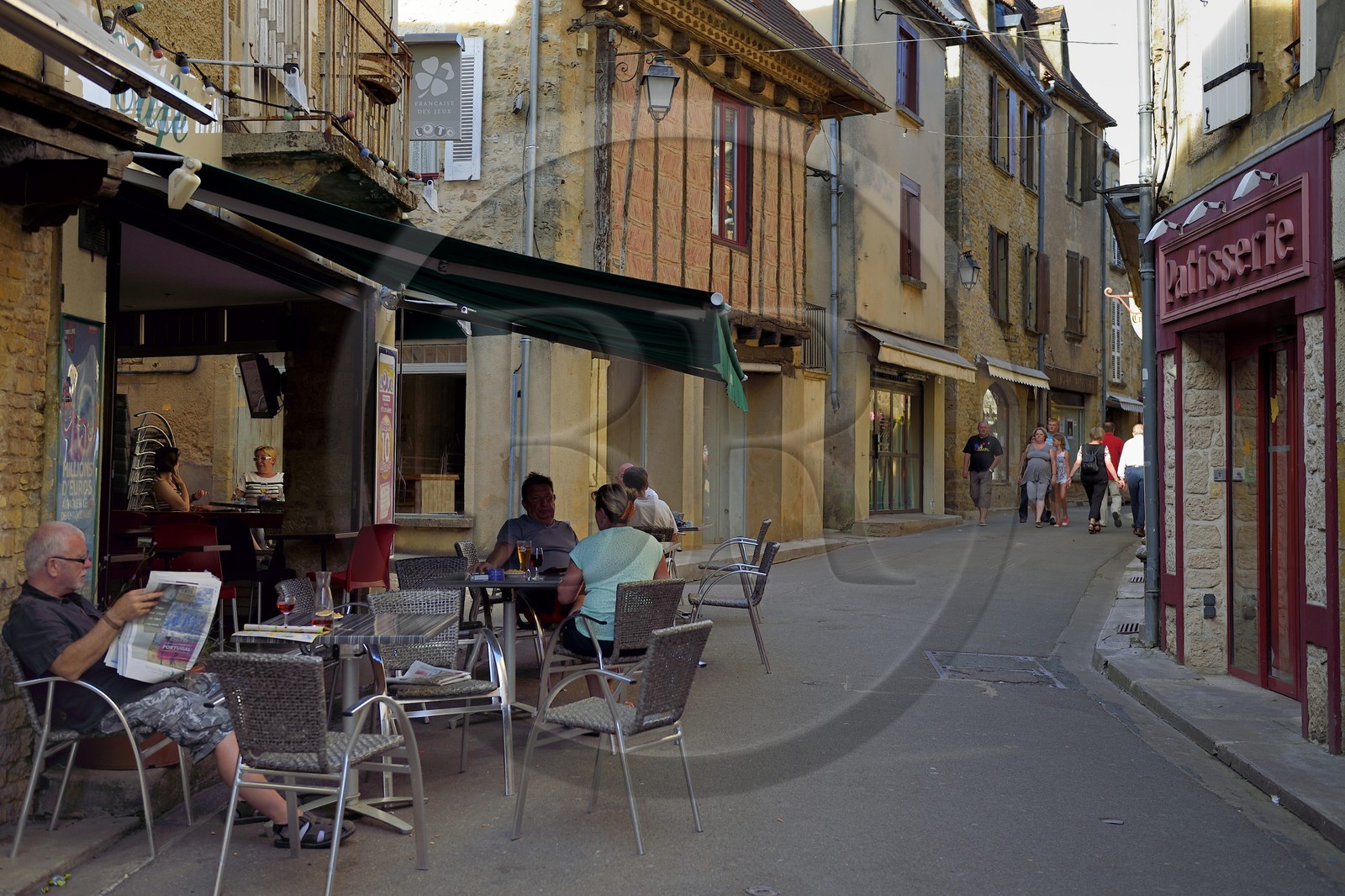 France, Dordogne (24), Périgord Noir, Belvès, labellisé Les Plus Beaux Villages de France, rue Jacques-Manchotte