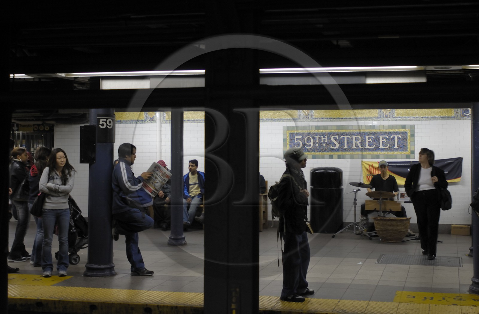 Etats-Unis, New York, Manhattan,  dans le Metro