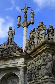 France, Finistere, Guimiliau, the calvary in the Parish close (enclos paroissial)