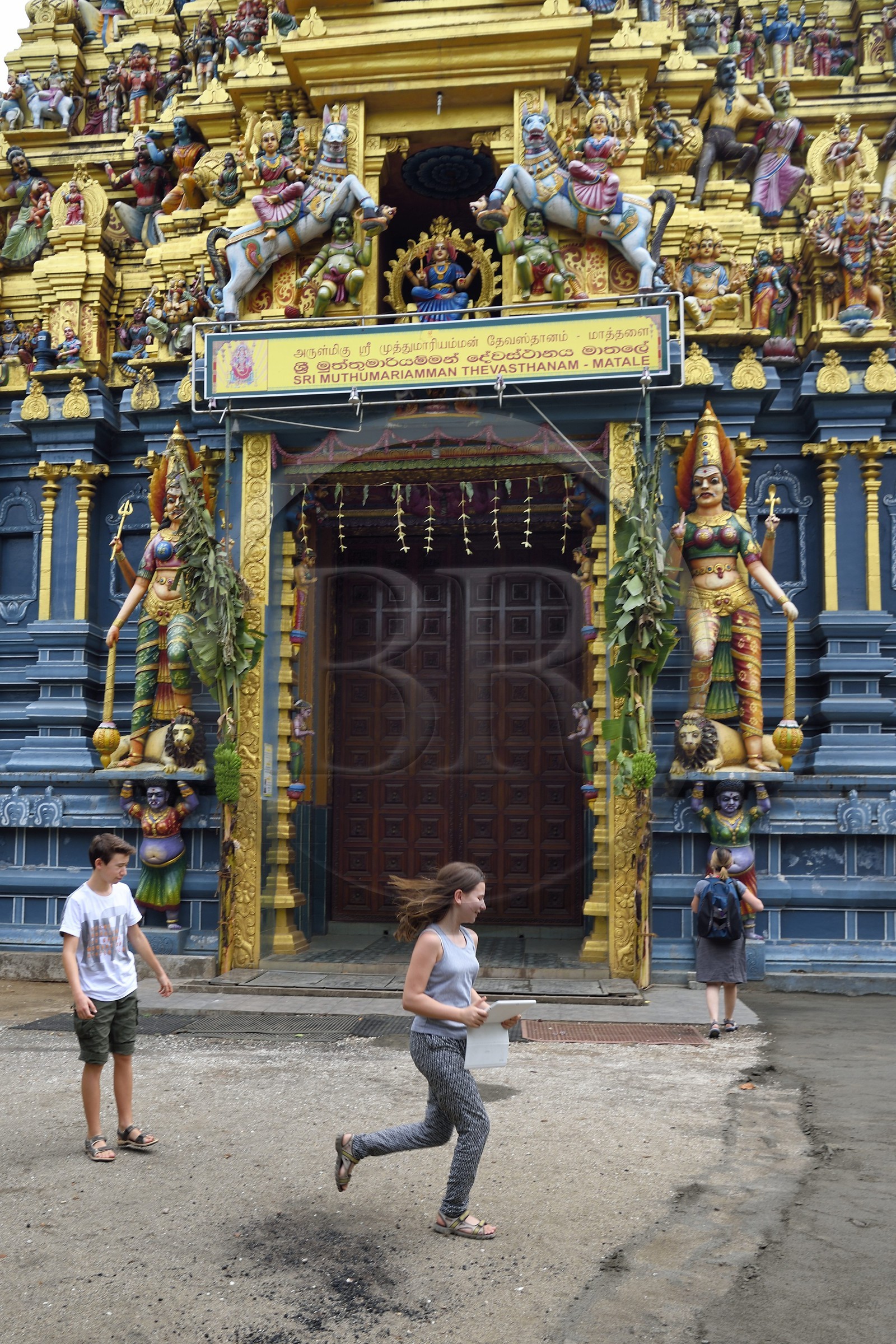 Sri Lanka, Province du Centre, Matale, temple hindou Sri Muthumariamman