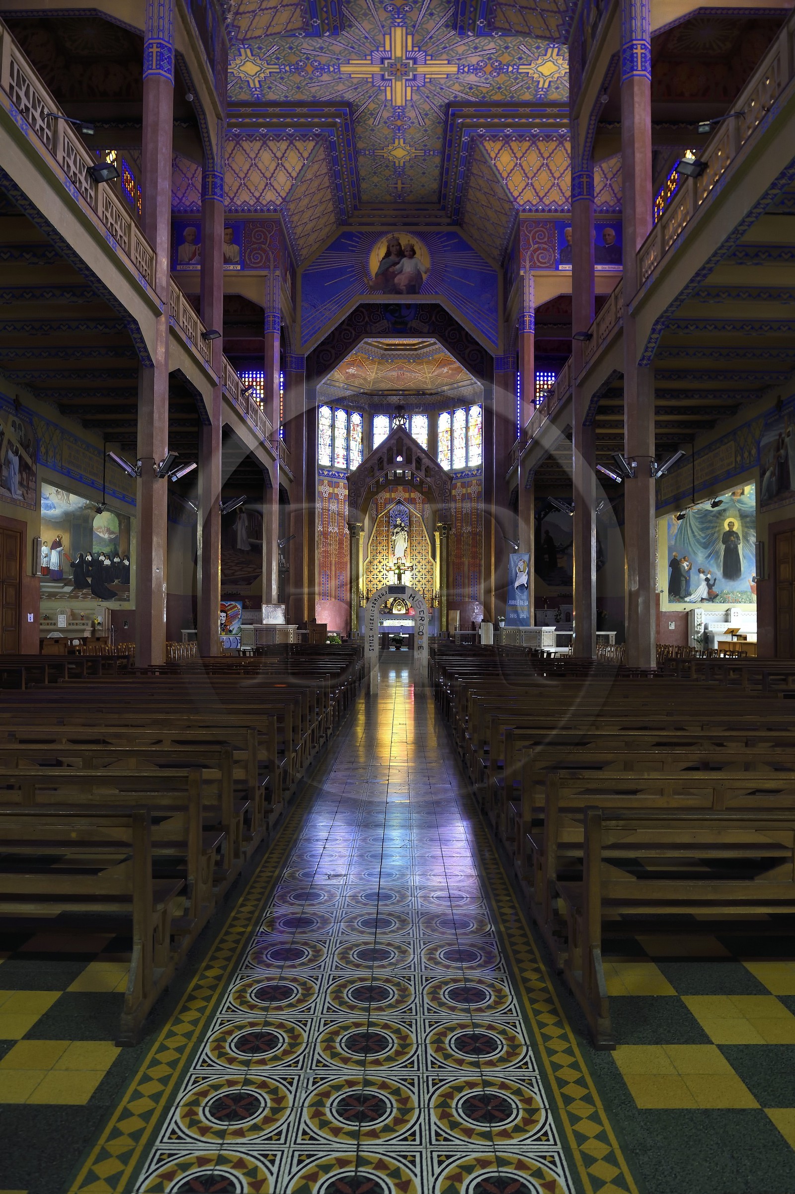 France, Alpes-Maritimes (06), Nice, l’église Notre-Dame-Auxiliatrice de style Art déco