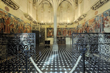 France, Paris, Musee du Moyen-Age (Middle Ages Museum), the former Hotel de Cluny, the Gothic chapel of the 15th century