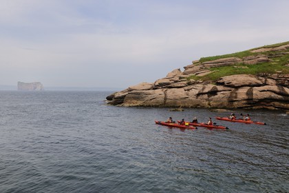 Canada, province de Québec, Gaspésie, randonnée en kayak vers le Rocher Percé