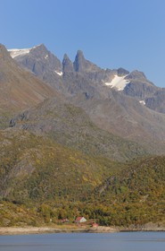 Norvège, Troms, côte sud de l'ile Hinnoya vers Kaljord