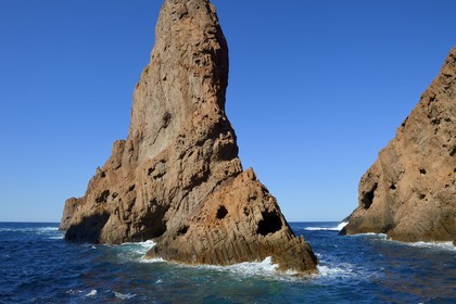 France, Corse-du-Sud (2A), Golfe de Porto, classé Patrimoine Mondial de l'UNESCO, Réserve naturelle de Scandola