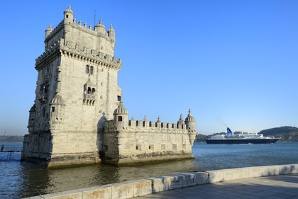 Portugal, Lisbonne, Bélem, Tour de Bélem (Torre de Bélem), classé Patrimoine Mondial de l'UNESCO