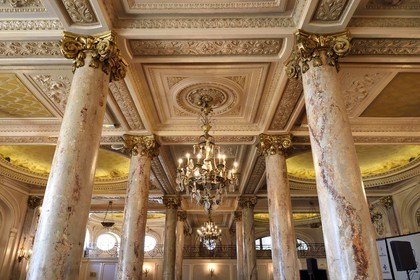 France, Alpes-Maritimes (06), Cannes, le palace du Carlton sur le boulevard de la Croisette, la salle de réception