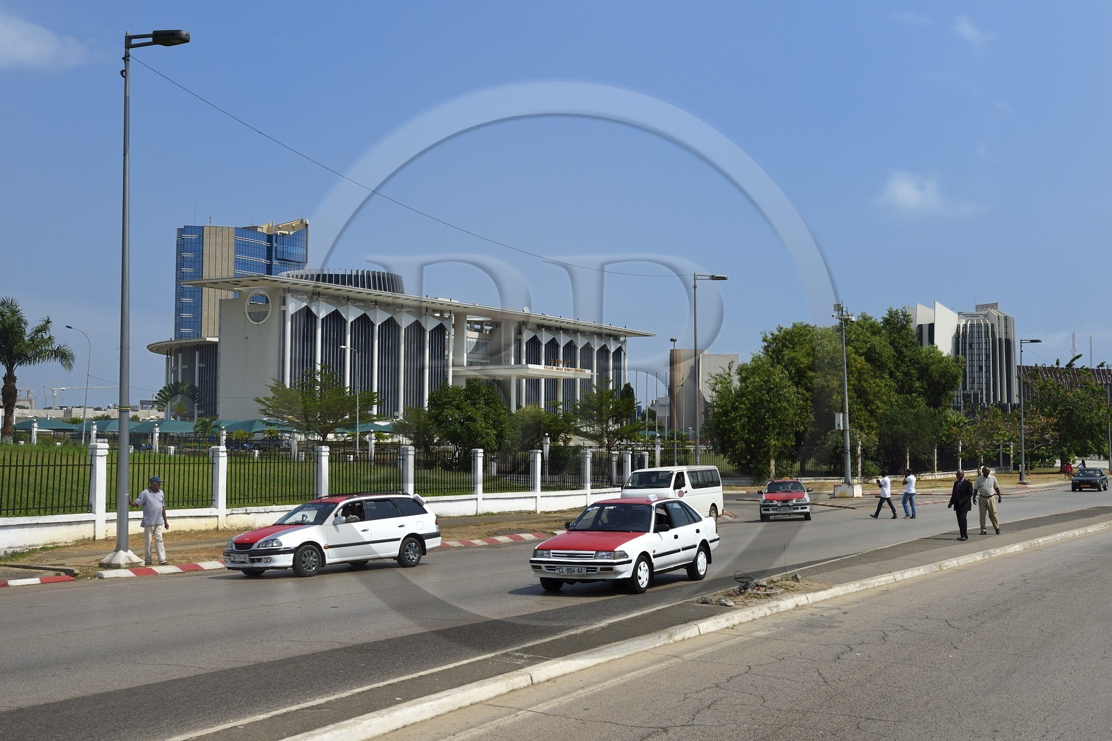 Gabon, Libreville, boulevard Triomphal El Hadj Omar Bongo, Palace of the Senate of Gabon