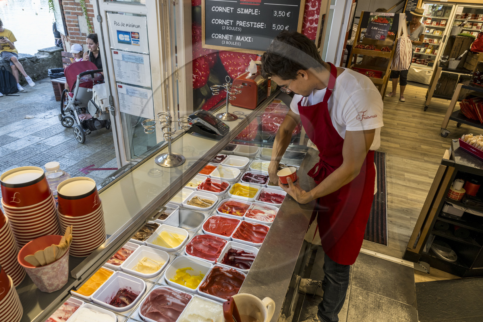 France, Loire-Atlantique (44), le célèbre glacier La Fraiseraie