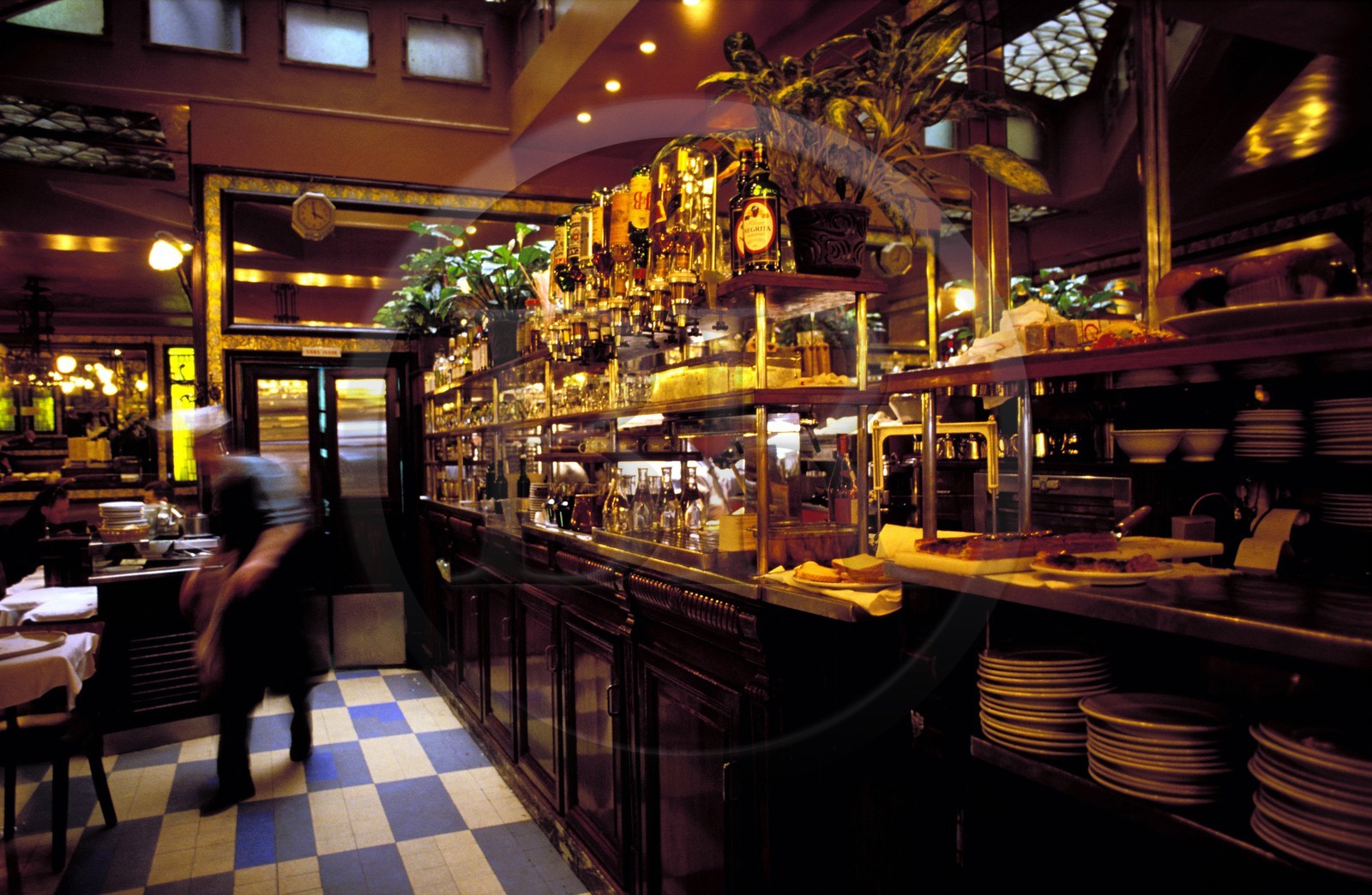 France, Paris (75), la brasserie Lipp (restaurant)