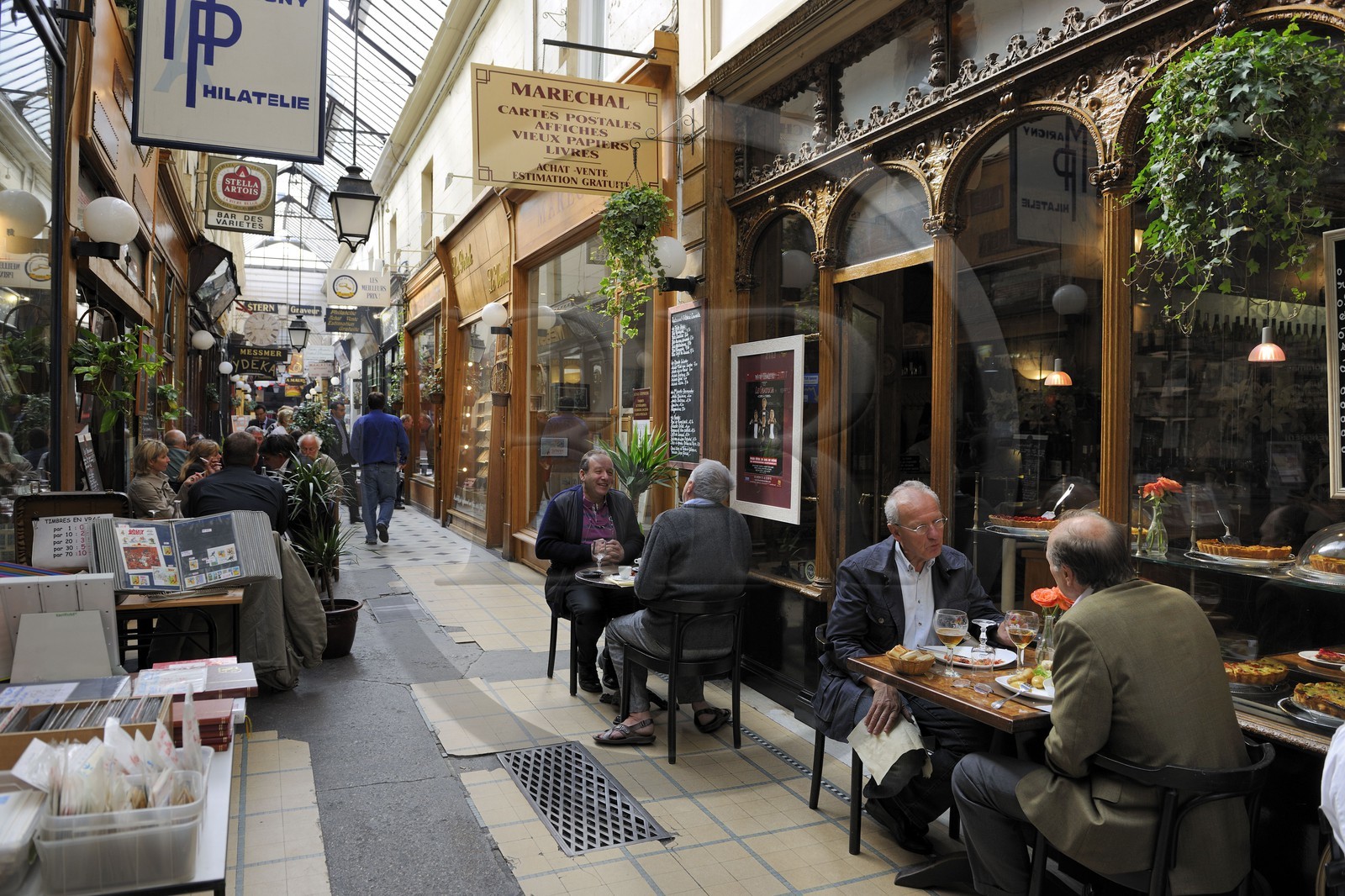 France, Paris (75), restaurant dans le Passage des Panoramas