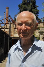 France, Herault, Villeneuvette, former Royal factory, Gerard Maistre descendant of the owners of the factory from 1803 to 1954