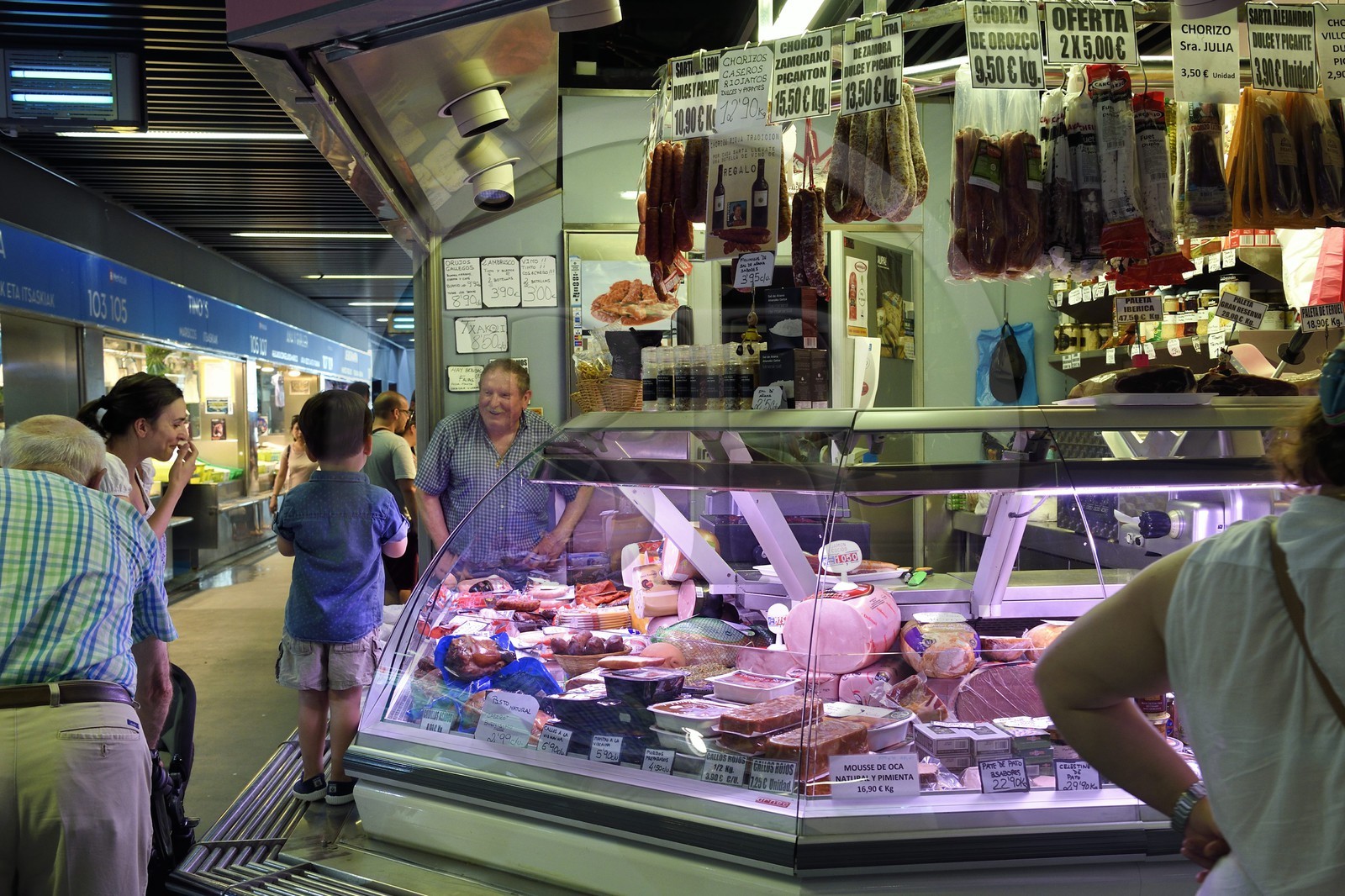 Spain, Basque Country, Biscay Province, Bilbao, the Ribera Market (mercado)